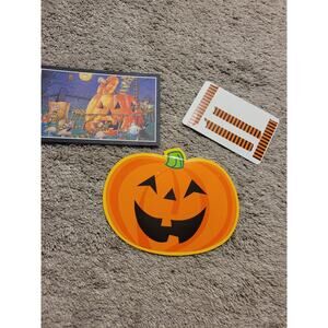 Vintage Halloween Decor Bundle Honeycomb Pumpkin Cards Retro Cutouts Lot